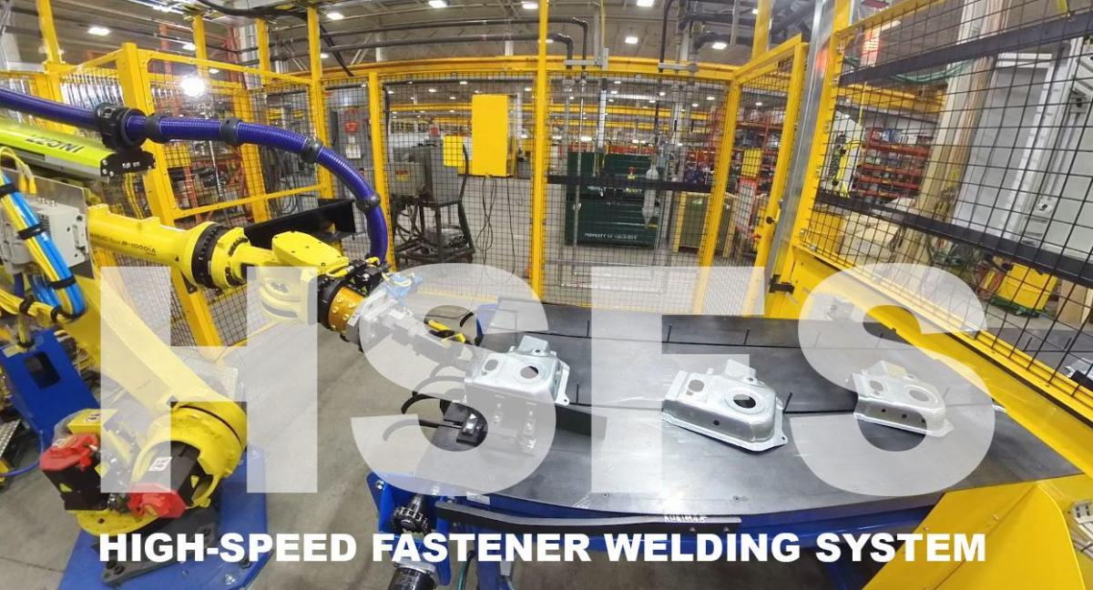 High speed fastener welding system cell image